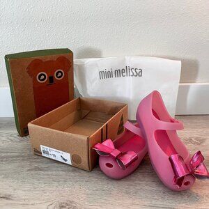 Mini Melissa Ultragirl Bow Toddler Girl Flat size 10